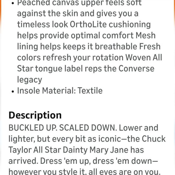 Converse All Star Dainty Mary Jane Sneakers- Wet Stone/Sugar Berry/White - Picture 8 of 12